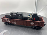 Lionel 6-37084 PENNSYLVANIA COP AND HOBO ANIMATED GONDOLA O SCALE NEW