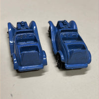 Tootsie Toys Blue Ford Roadster Set of 2 Metal Cars HO SCALE