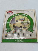 MODEL POWER 1337 WORK CREW N SCALE NEW