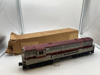 Lionel POSTWAR 2321 LACKAWANNA TRAINMASTER DIESEL LOCOMOTIVE MAROON ROOF O SCALE Used Damaged Box