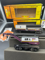 MTH 30-7928, 30-7939 MTHRRC O Scale Crane Car and Tender (Set of 2 items) O Scale Used Excellent