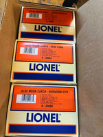 Lione 6-29086 clear shell Madison 100th anniversary 3 car passenger set O SCALE Used