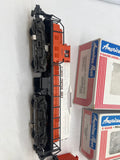 American Flyer Lionel Illinois Central Gulf IC 6-48001, 6-48701, 4-9712 GP-20 Diesel Locomotive, Caboose, & Boxcar S SCALE Like New