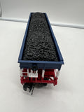 MTH Premier 20-97909 Bessemer & Lake Erie 4-Bay Hopper Car w/Coal Load #1776. O SCALE Used Excellent