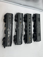 MTH 30-6080S Railking (Set of 4) New York Central Dark Gray Passenger Car set O Scale Like New