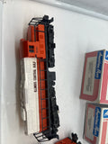 American Flyer Lionel Illinois Central Gulf IC 6-48001, 6-48701, 4-9712 GP-20 Diesel Locomotive, Caboose, & Boxcar S SCALE Like New
