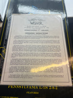 Weaver 1138 BRASS PRR 2-8-2 L-1S Mikado Steam Locomotive #1138 - 3 Rail O SCALE Like New