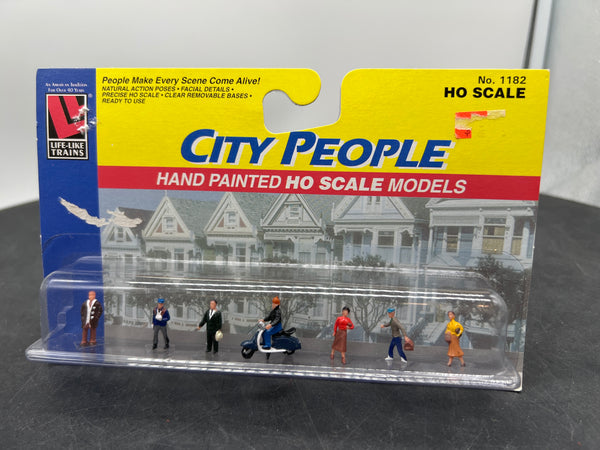 LIFELIKE 1182 SET OF 7 CITY PEOPLE FIGURES HO SCALE NEW