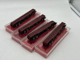 Con-Cor Set of 4 Norfolk Western N&W Passenger cars N SCALE Used Excellent Damaged Box