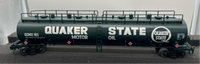 MTH Premier 20-96232 Quaker State 20K Gallon 4-Compartment Tank Car No. 183. O SCALE Used AS IS  Broken piece