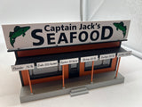 MTH Railking 30-90038 Capt. Jack's Seafood Road Side Stand Building O SCALE Like New