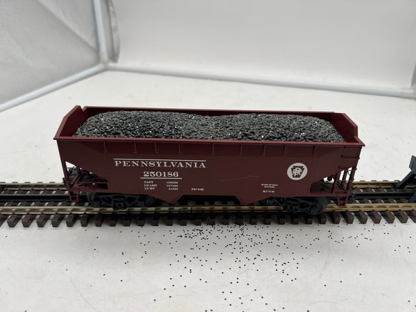 MTH Premier 20-90152b Pennsylvania O Scale Premier 2-Bay Offset Hopper Car Used Excellent