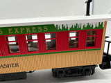 MTH Railking 30-4141A CHRISTMAS EXPRESS DASHER OVERTON PASSENGER COACH CAR O SCALE Like New