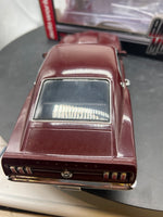 Auto World 1/18 scale - AMM1006/06 1969 Ford Mustang Boss 429 - maroon 1/18 SCALE Like New