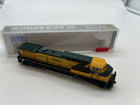 Kato -7032 Chicago Northwestern CNW  Operaton Lifesaver AC4400CW C&NW # 8835 Diesel Locomotive Analog/DC Scale N SCALE Like New