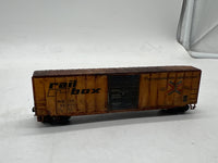 Atlas 50 000 700 50' 6" Box Car Railbox (Large Logo) (Yellow/Black) N SCALE WEATHERED AS IS Used Excellent