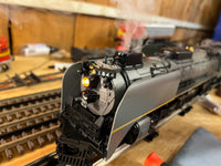 MTH Premier 20-3532-1 Union Pacific UP FEF 4-8-4 Northern Steam Engine - TT Gray w/Yellow Stripes With Proto-Sound 3.0 O SCALE Like New