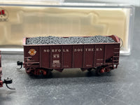 Atlas Set of 3 Norfolk Southern NS Hoppers Weathered   41336, 41335,  & 41334  N SCALE WEATHERED AS IS Used Excellent