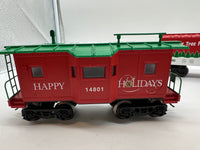 K-Line k-1514 Christmas Plymouth Freight Train Set Holiday Hauler O SCALE Like New