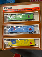 Tyco 47 Bi-Centennial freight cars Rhode Island Georgia New Hampshire HO SCALE