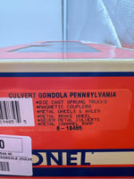 Lionel 6-19485 PENNSYLVANIA O27 GONDOLA (CULVERT) #6342 O SCALE NEW