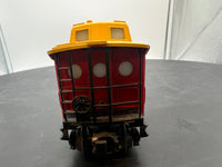 Lionel  6-6449 Wendy's Old Fashioned Hamburgers Red /Yellow caboose 027 O SCALE Used Excellent Damaged Box