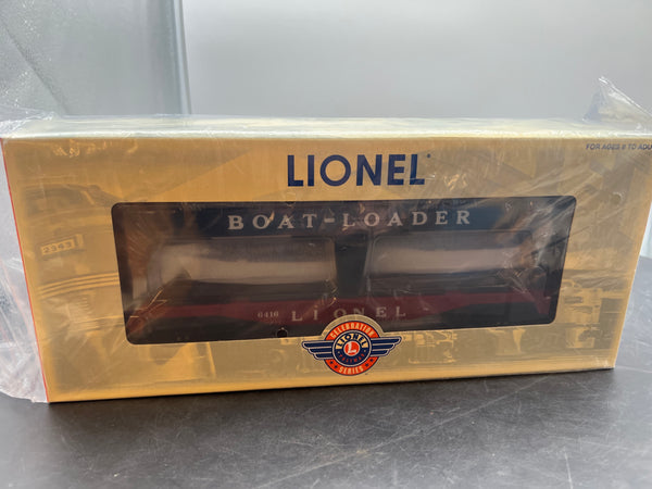 Lionel 6-29487 6416 postwar celebration series boat loader with 4 blue boats - O scale. NEW