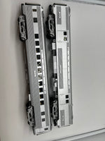 MTH Premier 20-69196 Santa Fe O Scale Premier 2-Car 70' Streamlined Baggage/Coach Passenger Set (Ribbed Sided) Road #3538 #2942 NEW