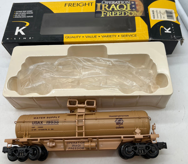 K-Line k632-8030 Operation Iraqi Freedom Tank Car O SCALE NEW