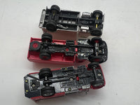 Set of 3 trucks --box truck, fire truck, tanker texaco HO SCALE Used Excellent No Box