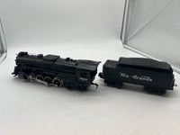 Lionel 6-38624 2-8-4 #8624 Rio Grande Berkshire Jr locomotive &  tender  O SCALE Used Excellent Damaged Box as is