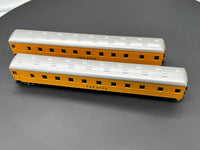 HO Scale Bargain Car Pack 19: Set of  2 Rivarossi PRR yellow Passenger Cars HO SCALE USED