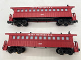 Lionel 6-35185 GREAT WESTERN PASSENGER CAR 2-PACK O SCALE Like New