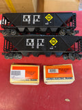 Lionel 2 6-19324  Erie Four Bay Hoppers w Coal Load  Exposed to water  AS IS NO BOX