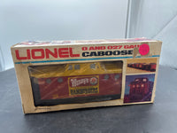 Lionel  6-6449 Wendy's Old Fashioned Hamburgers Red /Yellow caboose 027 O SCALE Used Excellent Damaged Box