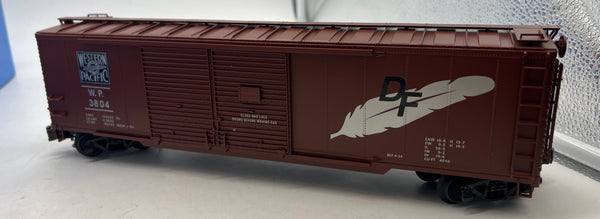 Pecos River PS002-HR-2 Western Pacific WP feather Double-Door Boxcar limited O SCALE Like New