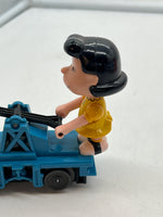 Lionel 6-18413 Charlie Brown and Lucy Peanuts operating hand car O SCALE Used Broken as is