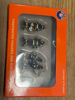 Lionel 2230180 FIREFIGHTER FIGURES AND DOG O SCALE NEW