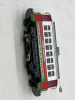 MTH Railking 30-5146 Christmas Bump-n-Go Trolley - #25 O SCALE Used Excellent No Box
