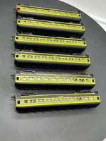 HO Scale Bargain Car Pack 26: 6 Green Canadian National CN Passenger Cars HO SCALE USED