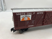 MTH Railking 30-7177 Northern Pacific Stock Car #84150. Pig palace O SCALE Like New