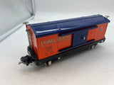 MTH Tinplate 11-70020 Orange/Blue  Box Car No. 2814 O Gauge - Tinplate O SCALE Like New No Box