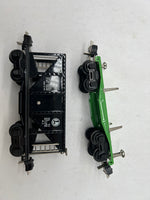 Lionel Set of 2 Tinplate remake Freight Cars 2653 2651 Hopper and Flatcar (2 Pieces) O SCALE Used Excellent No Box