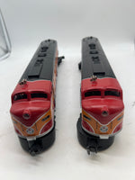 Weaver Southern Pacific SP Daylight EMD E-8 AA Diesel Locomotive Pair 3 Rail O SCALE Like New