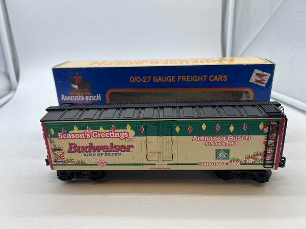 K-Line k642-5601 Anheuser-Busch 1998 Christmas beer Reefer O SCALE  Like New