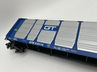 MTH Premier 20-98312 Grand Trunk Western Corrugated Auto Carrier - GTW #310114. O SCALE Like New