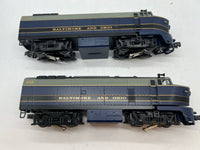 Williams SN-200 Baltimore Ohio B&O Baldwin Sharks Power & Dummy diesel locomotive set O SCALE Like New