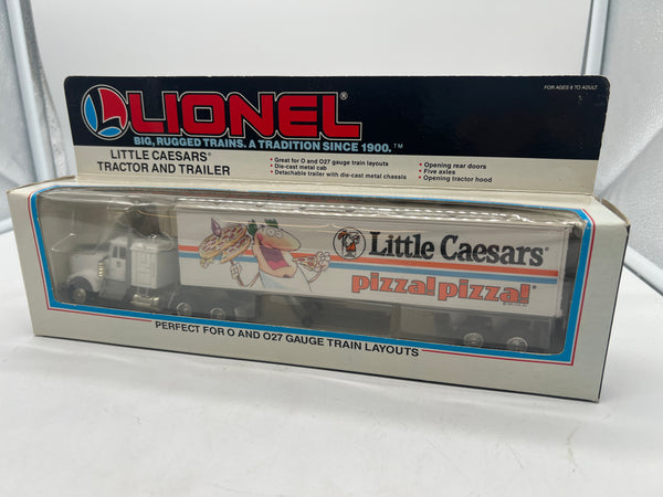 Lionel 6-12864 O and O-27 Little Caesars "Pizza! Pizza!" tractor and trailer O SCALE NEW