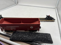 MTH Premier 20-90326D Pennsylvania O Scale Premier 2-Bay Offset Hopper Car Used Excellent