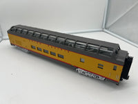 MTH Premier 20-6753 Union Pacific UP 70' ABS Full Length Vista Dome Passenger Car, Smooth As is O SCALE Like New